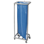 Grey Steel Mailroom Sackholder Trolley