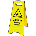 Caution Slippery Surface Floor Sign Stand