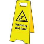 Warning Wet Floor safety sign stand