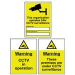 CCTV Signs for Public Awareness