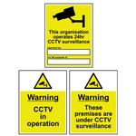 Public Awareness CCTV Signs