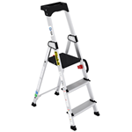 Climb-It professional 3-tread stepladder with carry handle
