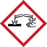 GHS Corrosive Pictogram Labels