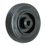 Ribbed Cushion tyred wheel