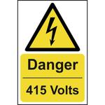 Danger 415 Volts Sign