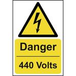 Danger 440 Volts Sign