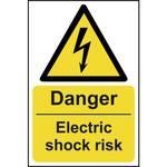 Danger Electric Shock Risk Warning Sign