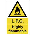 Danger Highly Flammable Sign