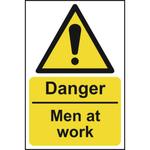 Danger Men At Work Sign
