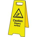 Caution Slippery Surface Floor Sign Stand