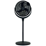 Black Desk & Pedestal Fan