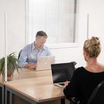 clear plastic desk screen