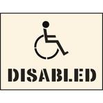 Disabled Industrial Stencil