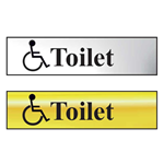Toilet Mini Sign With Disabled Symbol