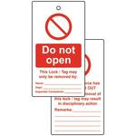 Do Not Open Lockout Tags (Pack of 10)