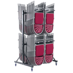 2 row High Hanging Chair Storage Trolley