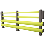 Pedestrian Double Polymer Bumper Barriers