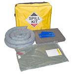 50L general purpose spill kit with drain cover in yellow shoulder bag