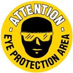 Eye Protection Area Graphic Floor Marker