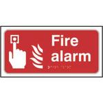 Fire Alarm Braille Sign