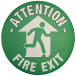 Fire Exit Graphic Floor Marker