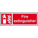 Fire Extinguisher Symbol & Text Sign