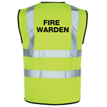Polyester high-vis vest for Fire Wardens