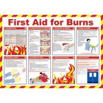 First Aid for Burns Poster