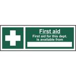 First Aid For This Department Is Available From Sign