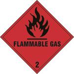 Flammable Gas 2 Diamond Labels