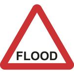 Triangular Flood Road Sign
