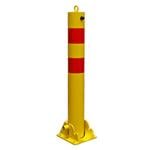 Sealey heavy-duty yellow and red, lockable, folding steel parking post