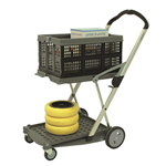 Plastic & Aluminium Folding Clax Trolley with Box