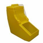 Yellow food-grade ingredients dispenser