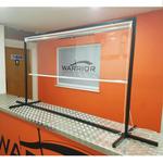 Freestanding Protective Clear PVC Roller Blinds 