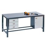 Heavy-Duty Fully Welded Engineers Bench - Lino Top