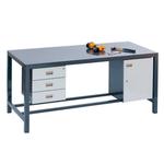 Heavy-duty fully welded workbench