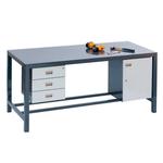 Heavy-Duty Fully Welded Engineers Bench - Steel Top