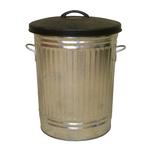Traditional 90 Litre Galvanised  Dustbin