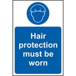 Hair Protection Must Be Worn Sign