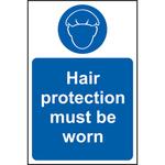 Hair Protection Must Be Worn Sign