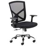 Hale Mesh Operator Task Chair with Fixed Arms in black