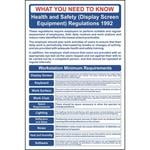 Health & Safety Display Screen Equipment Regulations Sign