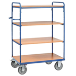 600kg Heavy-Duty Industrial 4-Shelf Trolleys