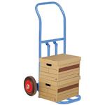 Heavy-Duty Black Diamond Folding Blue Steel Sack Truck
