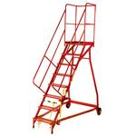 Heavy-duty 8-tread mobile platform steps EN131 certified