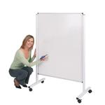 Double-Sided Mobile Whiteboard with height adjustment