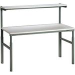 Height Adjustable TPH Bench with Upper Shelf
