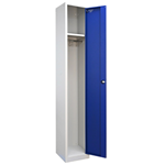 Hero flat-top steel locker with 1 blue door