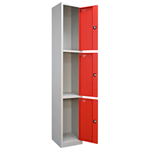 Hero Flat Top 3 Door St Lockers